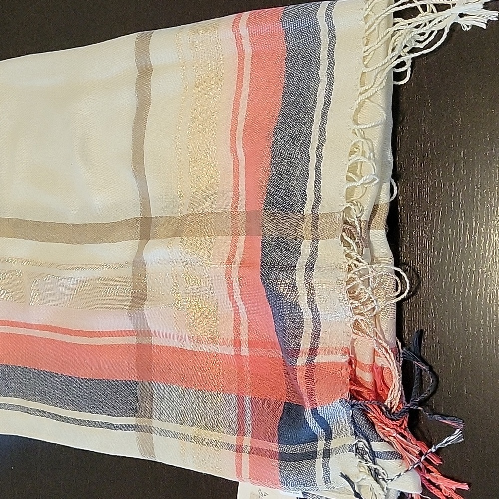 Cost Plus World Market Multicolor Striped Scarf - Picture 9 of 10